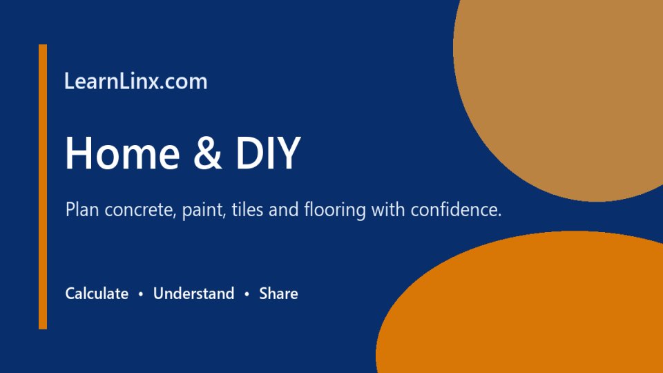 Home & DIY Calculators calculator category